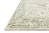 Loloi Rosette Ros-02 Ivory/Silver Rugs - rug corner