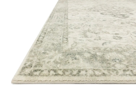 Loloi Rosette Ros-02 Ivory/Silver Rugs - rug corner