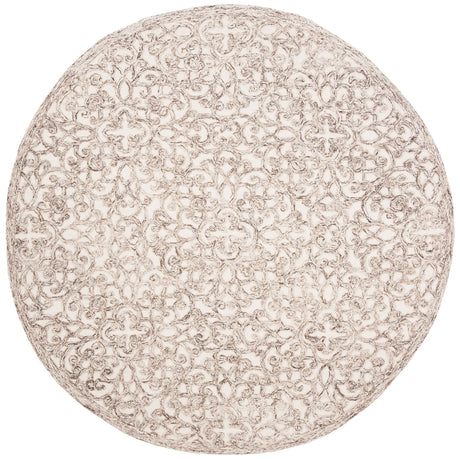 Safavieh Trace 6'-0" x 6'-0" Rug in Brown / Ivory