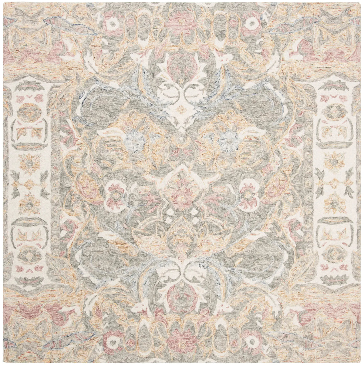 Safavieh Aubusson 6'-0" x 6'-0" Rug in Ivory / Sage