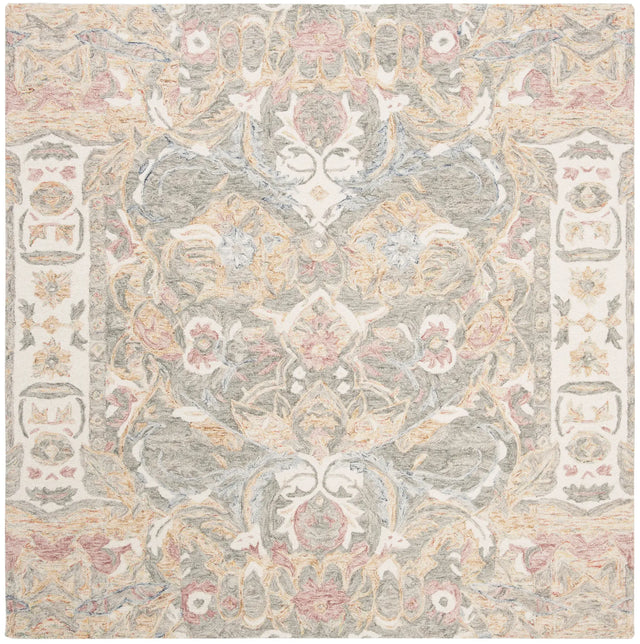 Safavieh Aubusson 6'-0" x 6'-0" Rug in Ivory / Sage