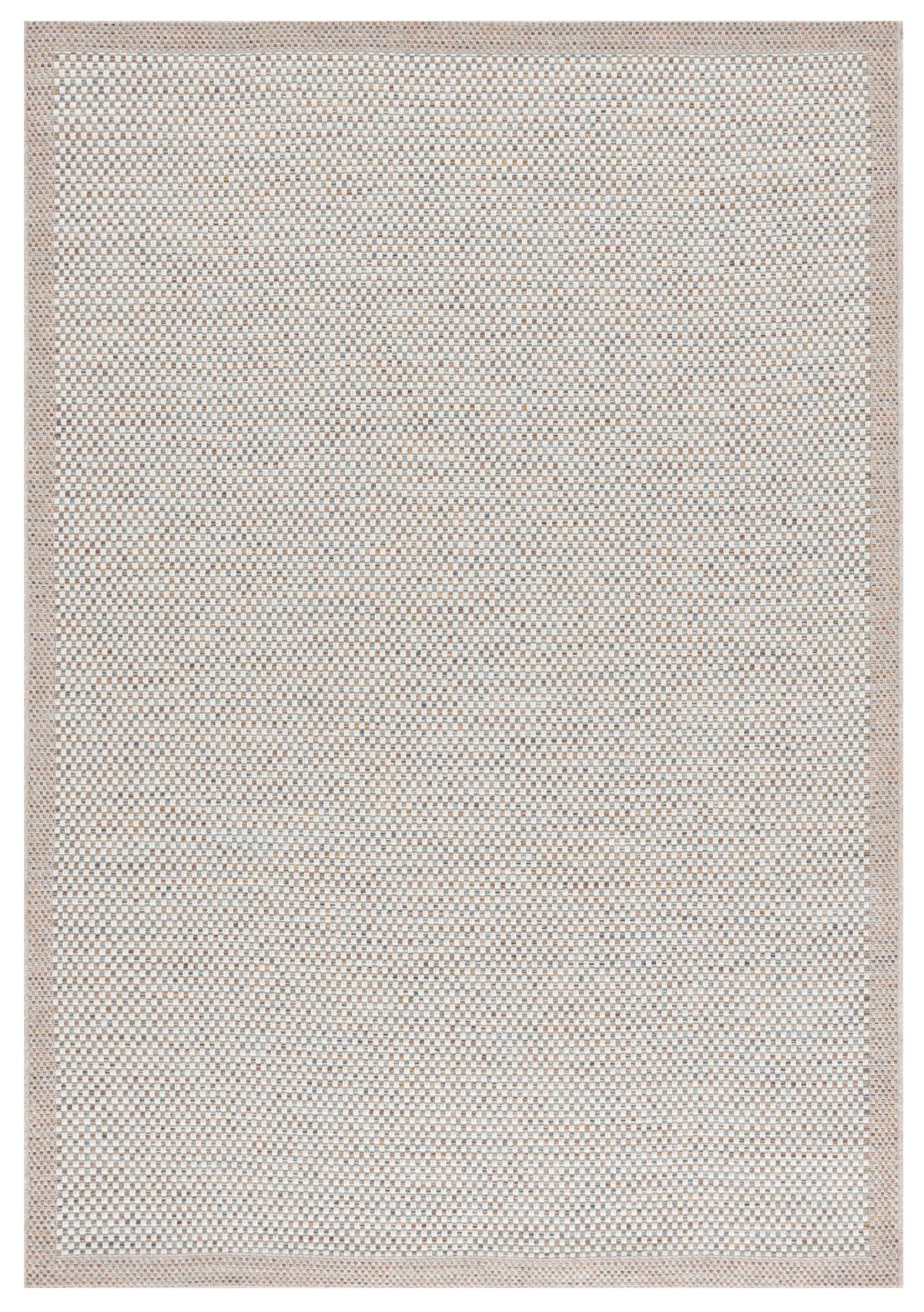 Safavieh Sisal All-Weather 4'-0" x 6'-0" Rug in Ivory / Aqua Orange