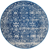 Safavieh Evoke 5'-3" x 5'-3" Rug in Navy / Ivory