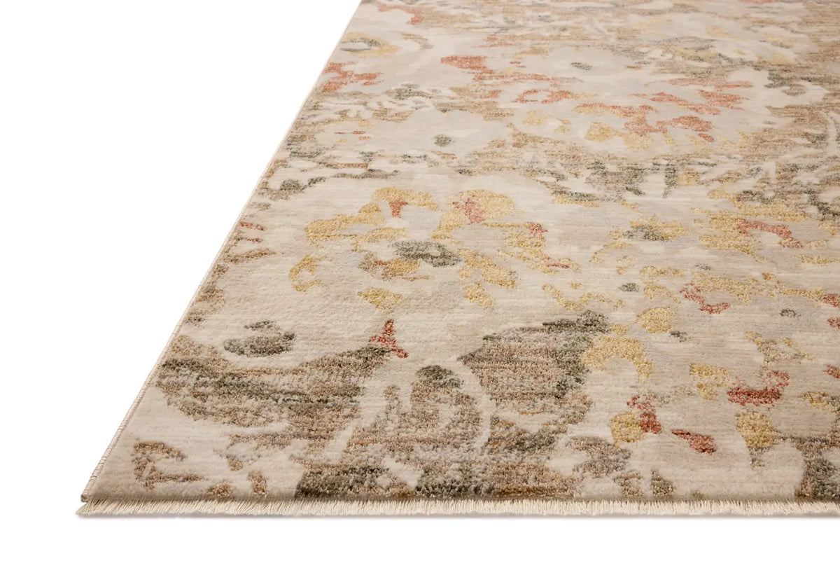 Loloi Eileen ELE-02 Transitional Power Loomed Mist, Sunset Rug - rug corner