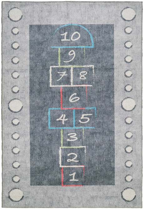 Dynamic Rugs Kidz 8083 Grey/Multi Rugs - Rectangular