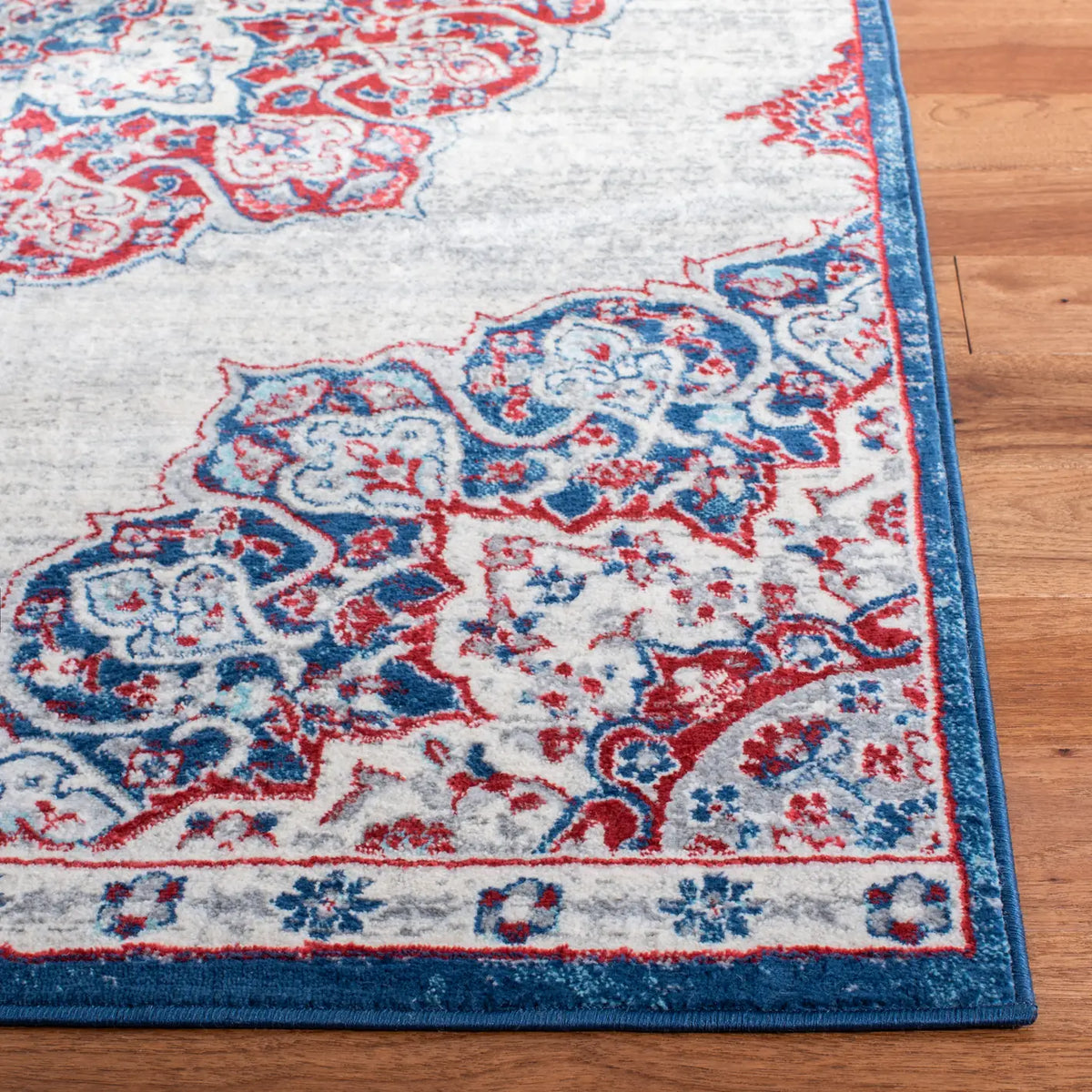 Safavieh Brentwood 4'-0" x 6'-0" Rug in Ivory / Red