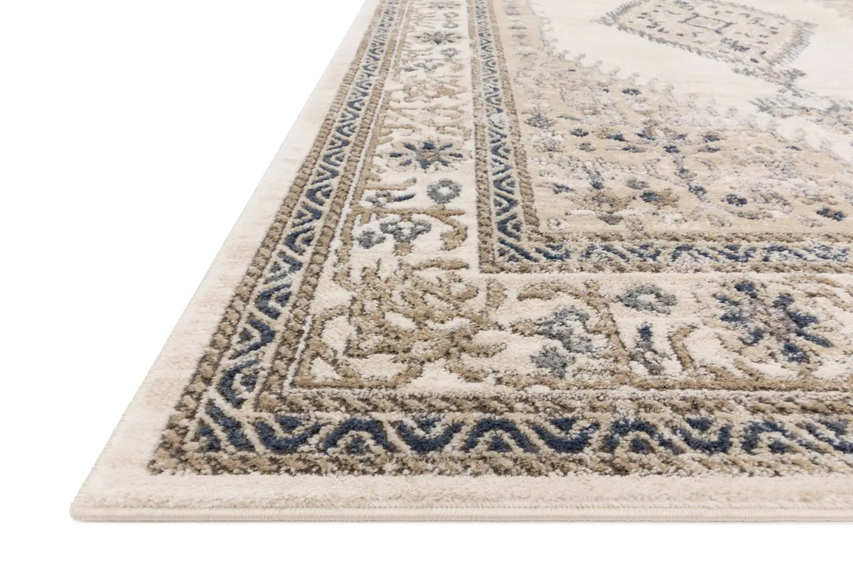 Loloi Teagan Tea-02 Oatmeal/Ivory Rugs - rug corner