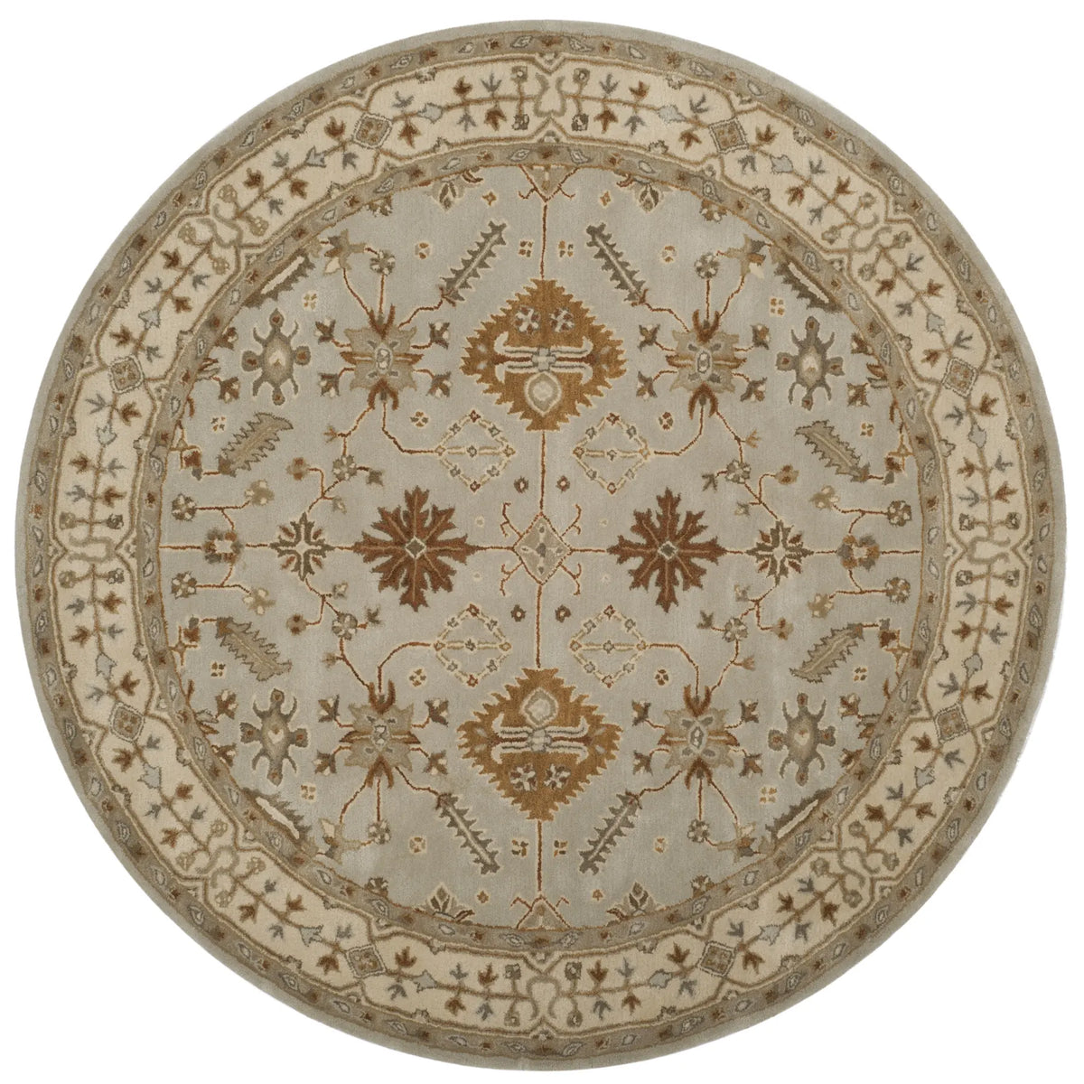 Safavieh Royalty 7'-0" x 7'-0" Rug in Light Grey / Cream