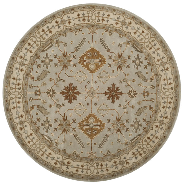 Safavieh Royalty 7'-0" x 7'-0" Rug in Light Grey / Cream