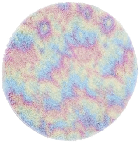 Safavieh Rainbow Shag 4'-0" x 4'-0" Rug in Rainbow