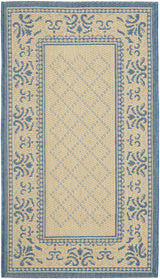 Safavieh Courtyard 2'-0" x 3'-7" Rug in Natural / Blue
