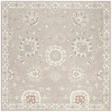 Safavieh Heritage 6'-0" x 6'-0" Rug in Silver / Ivory