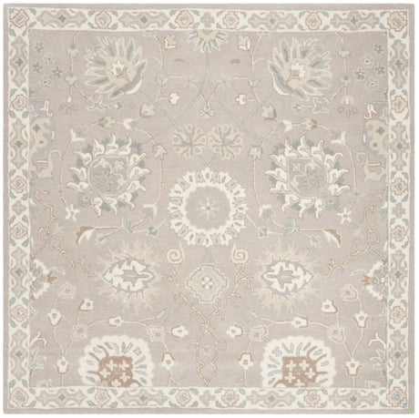 Safavieh Heritage 6'-0" x 6'-0" Rug in Silver / Ivory