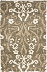 Safavieh Florida Shag 3'-3" x 5'-3" Rug in Smoke / Beige