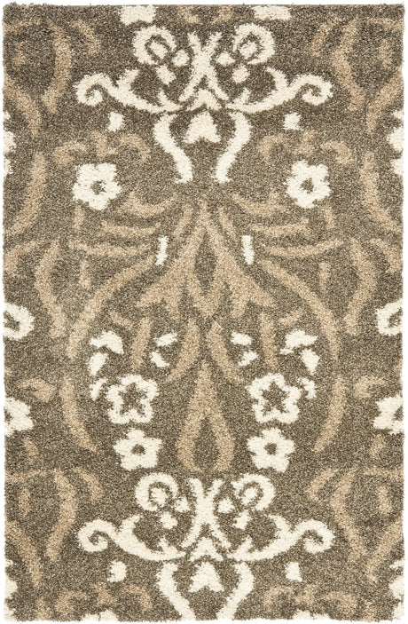 Safavieh Florida Shag 3'-3" x 5'-3" Rug in Smoke / Beige