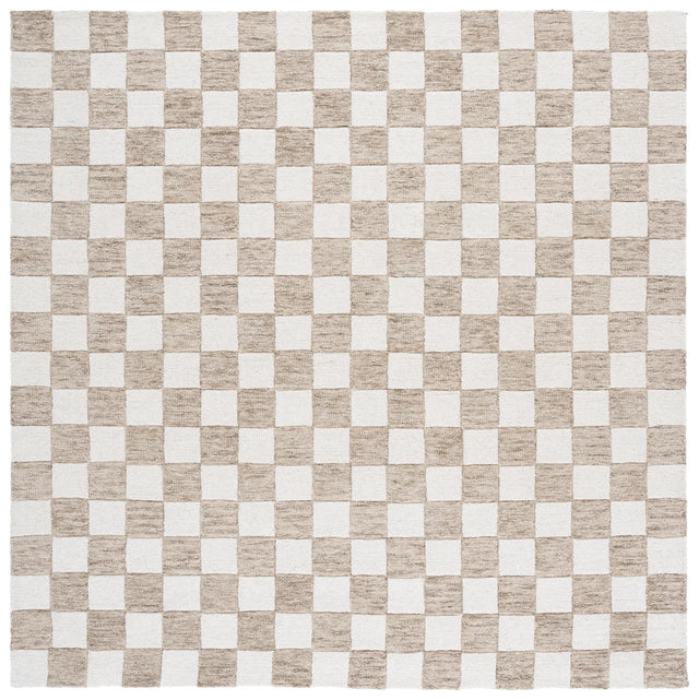 Safavieh Ebony 6'-0" x 6'-0" Rug in Brown / Ivory