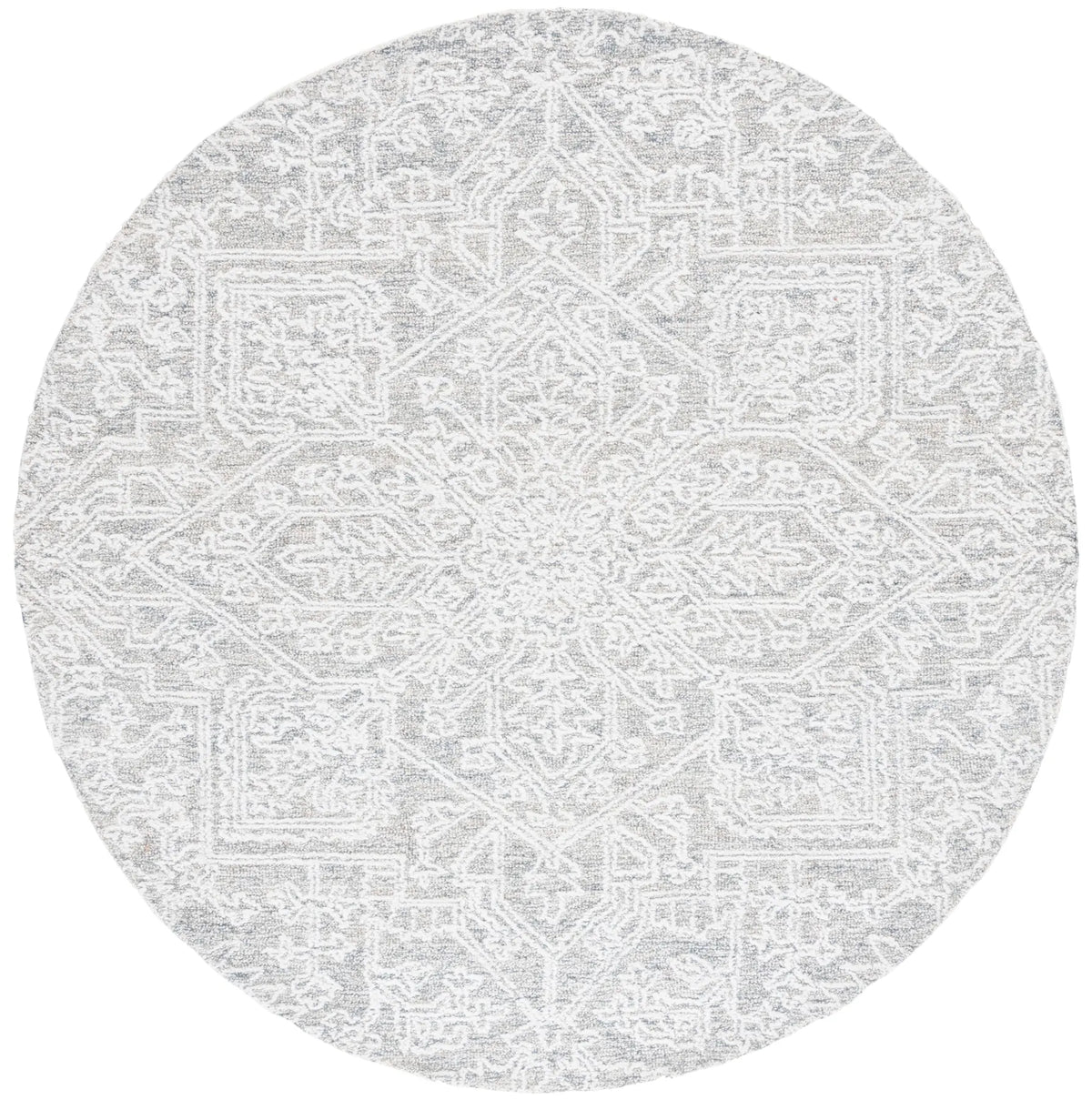 Safavieh Ebony 6'-0" x 6'-0" Rug in Grey / Ivory
