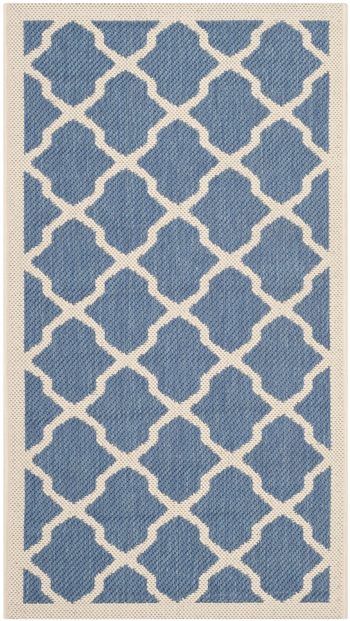 Safavieh Courtyard 2'-0" x 3'-7" Rug in Blue / Beige