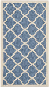 Safavieh Courtyard 2'-0" x 3'-7" Rug in Blue / Beige