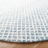 Safavieh Micro-Loop 5'-0" x 5'-0" Rug in Blue / Ivory