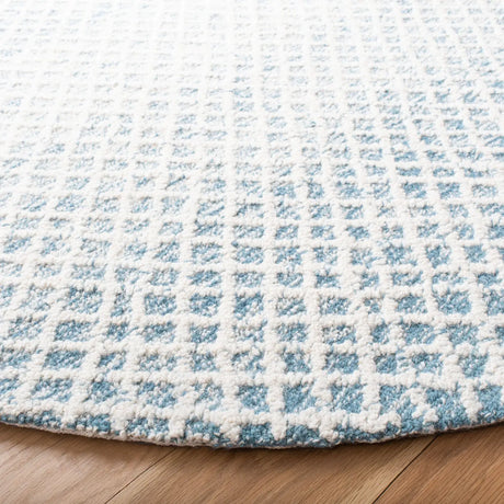 Safavieh Micro-Loop 5'-0" x 5'-0" Rug in Blue / Ivory