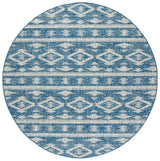 Safavieh Courtyard 6'-7" x 6'-7" Rug in Navy / Grey