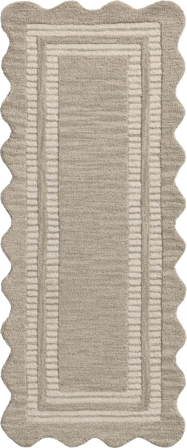 Chris Loves Julia x Loloi Scottie SCO-01 Fog / Ivory Rug - runner flat