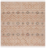 Safavieh Natural Fiber 6'-0" x 6'-0" Rug in Natural / Rust