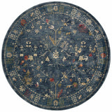 Loloi Giada Gia-06 Denim/Multi Rugs - round flat