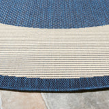 Safavieh Courtyard 6'-7" x 6'-7" Rug in Navy / Beige