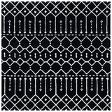 Safavieh Himalaya 6'-0" x 6'-0" Rug in Black / Ivory