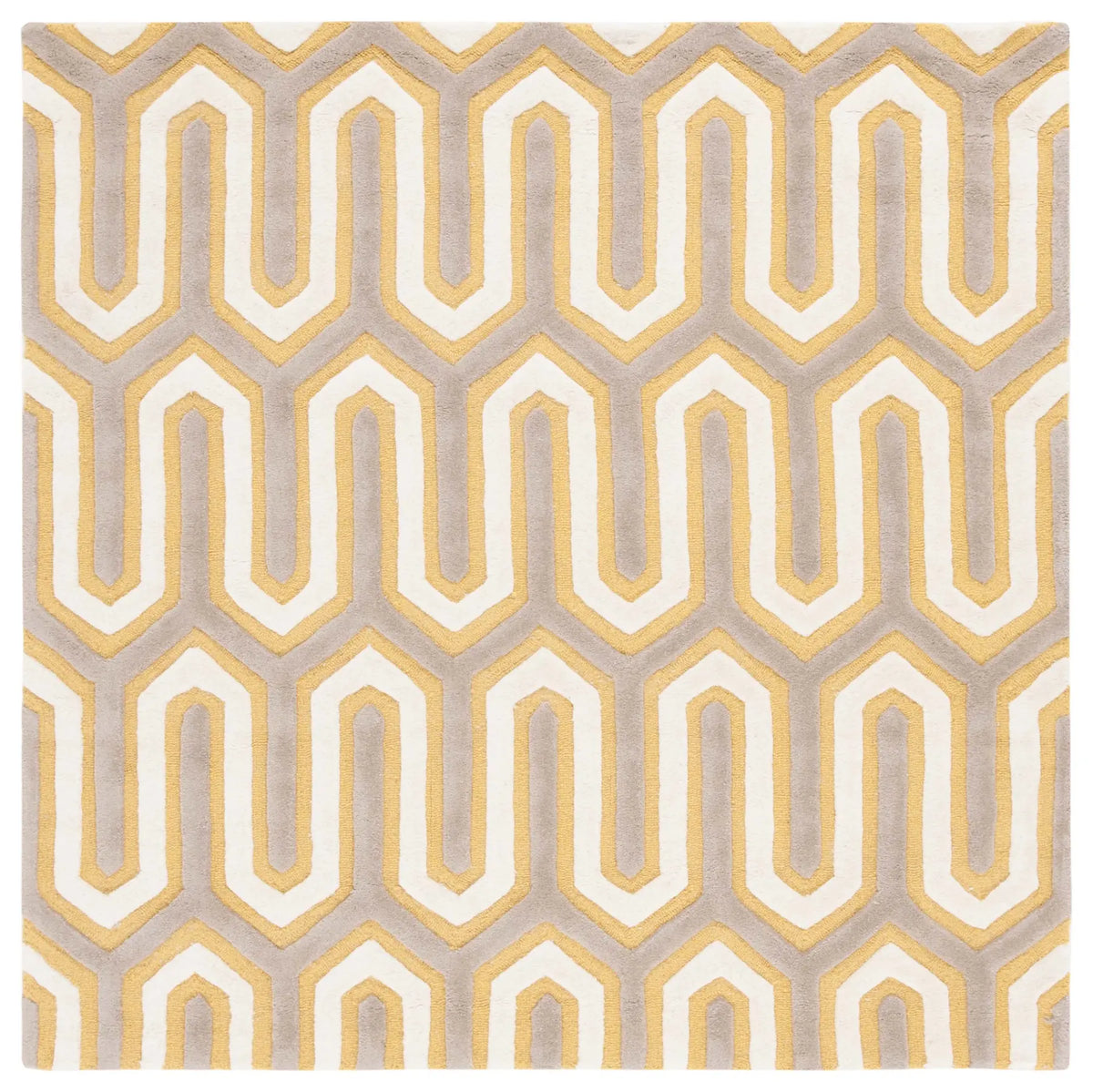 Safavieh Cambridge 6'-0" x 6'-0" Rug in Gold / Grey