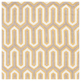 Safavieh Cambridge 6'-0" x 6'-0" Rug in Gold / Grey