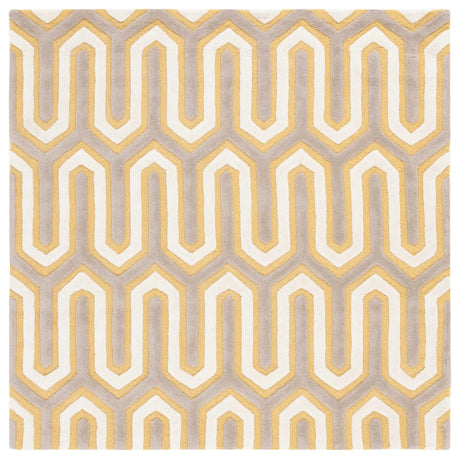 Safavieh Cambridge 6'-0" x 6'-0" Rug in Gold / Grey
