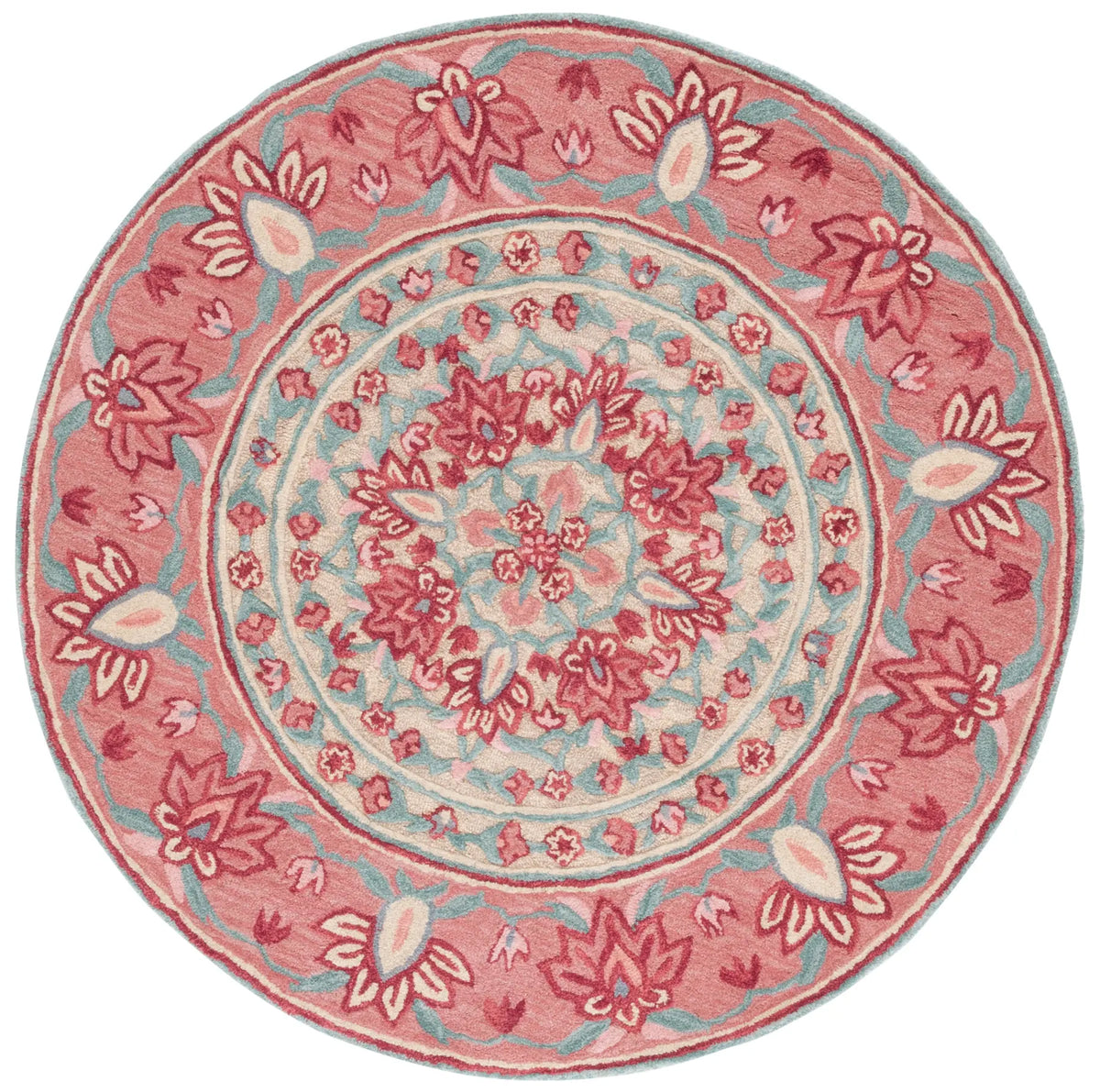 Safavieh Bellagio 5'-0" x 5'-0" Rug in Red / Beige