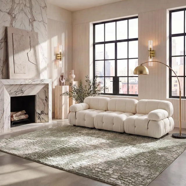 Safavieh Carter 8'-0" x 10'-0" Rug in Ivory / Sage