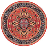 Safavieh Journey 6'-7" x 6'-7" Rug in Red / Blue