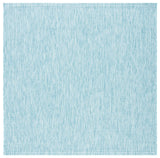 Safavieh Courtyard 6'-7" x 6'-7" Rug in Aqua / Aqua