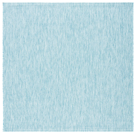 Safavieh Courtyard 6'-7" x 6'-7" Rug in Aqua / Aqua