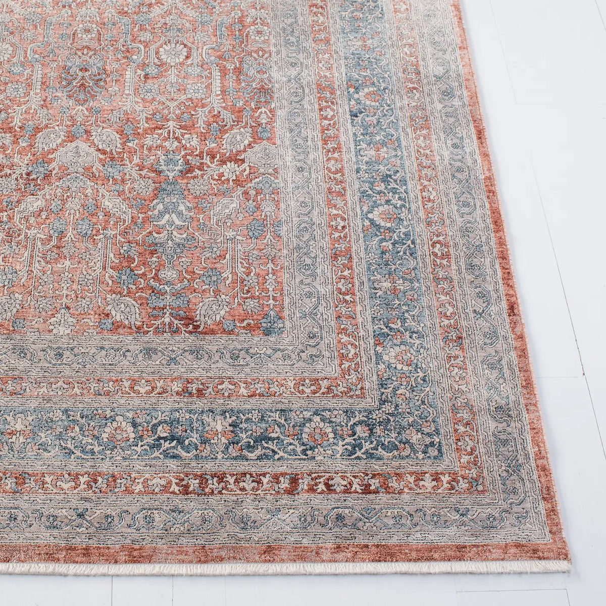 Safavieh Signature 8'-0" x 10'-0" Rug in Rust / Blue