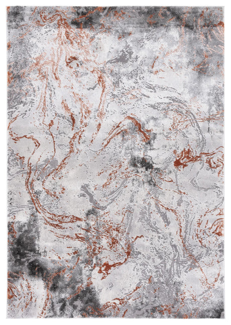 Safavieh Craft 4'-0" x 6'-0" Rug in Grey / Orange