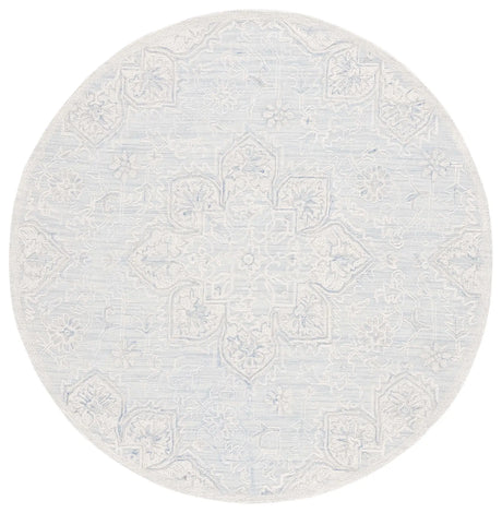 Safavieh Trace 6'-0" x 6'-0" Rug in Light Blue / Ivory