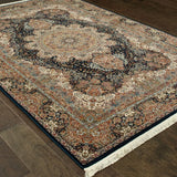 Oriental Weavers Sphinx Masterpiece 5501K Black / Multi Rugs - angle detail