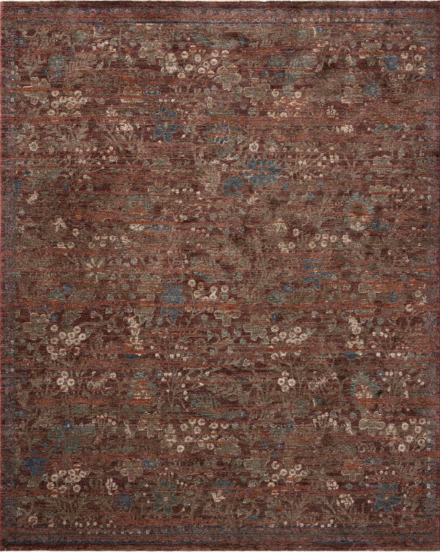 Loloi Winchester WNC-08 Traditional Power Loomed Ruby, Mushroom Rug - main flat