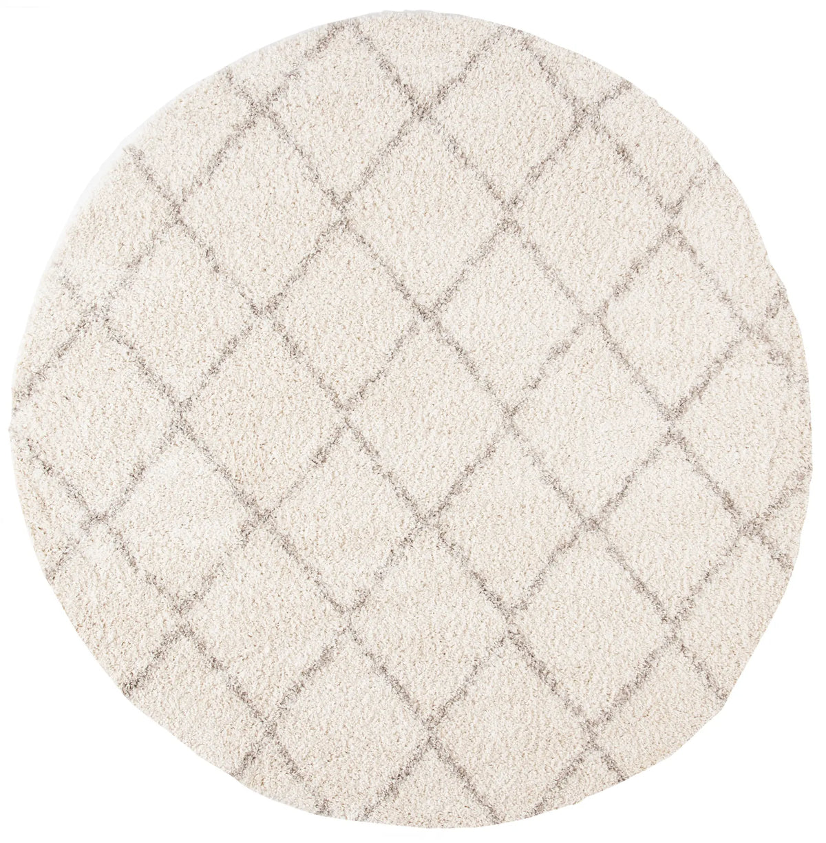 Safavieh Arizona Shag 6'-7" x 6'-7" Rug in Ivory / Beige