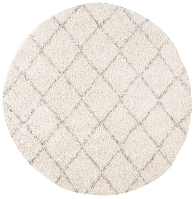 Safavieh Arizona Shag 6'-7" x 6'-7" Rug in Ivory / Beige