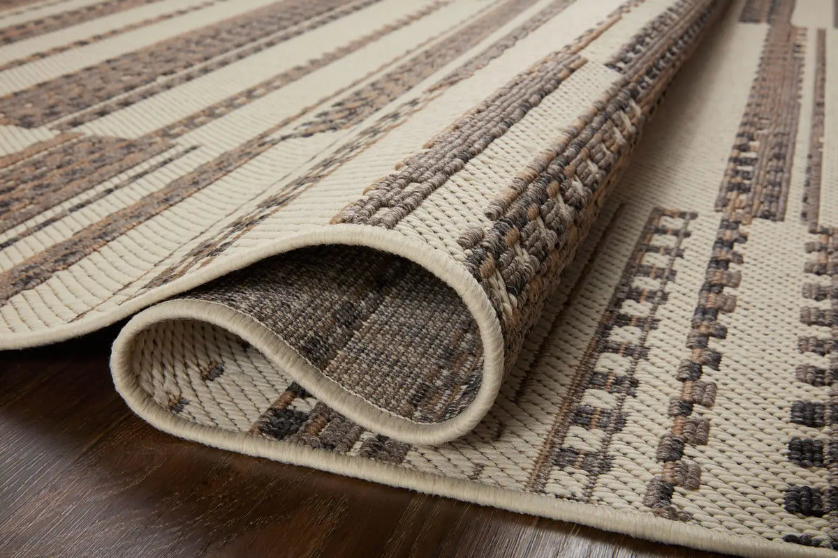 Loloi Rainier Rai-08 Ivory/Taupe Rug - pile height