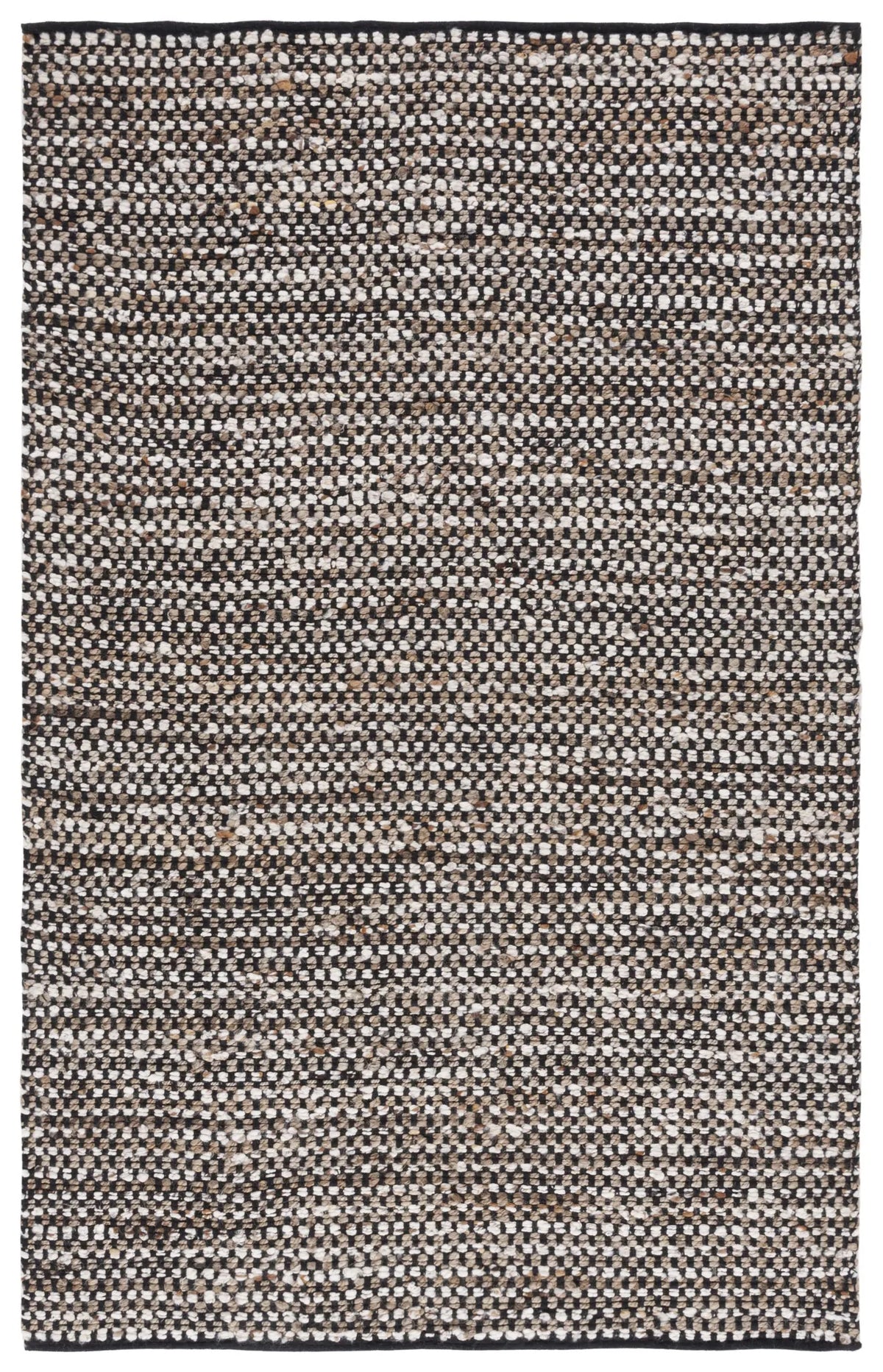 Safavieh Natura 4'-0" x 6'-0" Rug in Black / Ivory