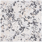 Safavieh Cabana 6'-7" x 6'-7" Rug in Ivory / Charcoal
