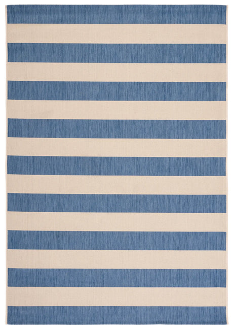 Safavieh Courtyard 4'-0" x 5'-7" Rug in Beige / Blue